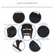 3pc Espresso Rocker Wicker Chair Set With Black Cushion