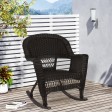 Espresso Rocker Wicker Chair