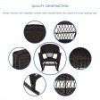 Espresso Rocker Wicker Chair