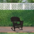 Espresso Rocker Wicker Chair