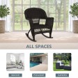Espresso Rocker Wicker Chair
