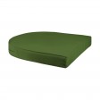 5pc Espresso Wicker Dining Set - Hunter Green Cushions