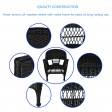 5pc Espresso Wicker Dining Set Without Cushion