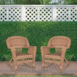 Honey Rocker Wicker Chair Without Cushion -  Set of 2