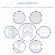 White Rocker Wicker Chair Without Cushion -  Set of 2