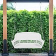 White Resin Wicker Porch Swing