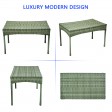 Grey Resin Wicker Clark Coffee Table