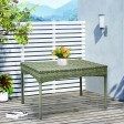 Grey Resin Wicker Clark Coffee Table