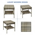 Grey Resin Clark Wicker Clark Side Table(KD)