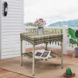 Grey Resin Clark Wicker Clark Side Table(KD)