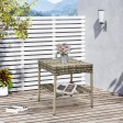 Grey Resin Clark Wicker Clark Side Table(KD)