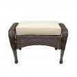6pc Wicker Seating Set with Ivory Cushions