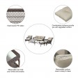 6pc Wicker Seating Set with Tan Cushions