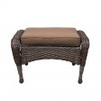 6pc Wicker Seating Set with Brown Cushions