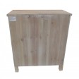 27.36"H Wood,White wooden Cabinet in/3 Drawers