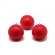 2 Inch Red Ball Candles (96pcs/Case) Bulk