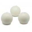 3 Inch White Ball Candles (6pc/Box)