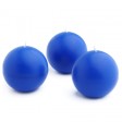 3 Inch Blue  Ball Candles (36pcs/Case) Bulk
