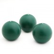 3 Inch Hunter Green Ball Candles (36pcs/Case) Bulk