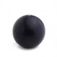4 Inch Black Ball Candles (12pcs/Case) Bulk