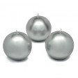 3 Inch Metallic Ball Candles (6pc/Box)