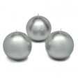 3 Inch Metallic Ball Candles (36pcs/Case) Bulk