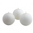 3 Inch White Citronella Ball Candles (36pcs/Case) Bulk