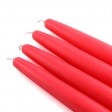 6 Inch Ruby Red Taper Candles (1 Dozen)