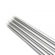 12 Inch Metallic Silver Taper Candles (1 Dozen)