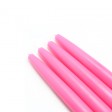 6 Inch Hot Pink Taper Candles (1 Dozen)