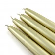 6 Inch Metallic Gold Taper Candles (1 Dozen)
