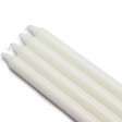 10 Inch White Straight Taper Candles (1 Dozen)