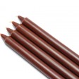10 Inch Brown Straight Taper Candles (144pcs/Case) Bulk