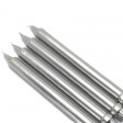 10 Inch Metallic Silver Formal Dinner Taper Candles