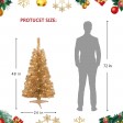 4ft. Pre-lit Champagne Tinsel tree