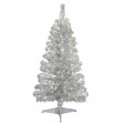 4ft. Prelit Silver Tinsel Tree