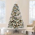 7.5ft. Prelit Frosted Christmas Tree with Meta Stand