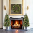 3-Piece 4ft. Christmas Tree and Holiday Wreath Set