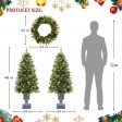 3-Piece 4ft. Christmas Tree and Holiday Wreath Set