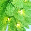 6FT PRE-LIT GREEN FLOCKED TREE W/LED LIGHTS