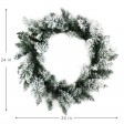 24 Inch White Wreath