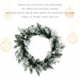 24 Inch White Wreath
