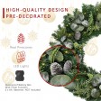 30 inch Eucalyptus Christmas Wreath with Lights