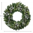 30 inch Eucalyptus Christmas Wreath with Lights