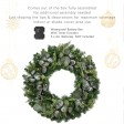 30 inch Eucalyptus Christmas Wreath with Lights