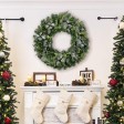 30 inch Eucalyptus Christmas Wreath with Lights