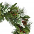 26 inch Christmas Wreath with Red Berries