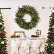 30 inch Christmas Wreath with Red Berries