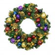 30 inch Christmas Wreath with Ornaments and Lights