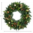32 inch Christmas Wreath with Ornaments